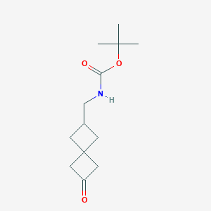 molecular formula C13H21NO3 B2920649 tert-butylN-({6-oxospiro[3.3]heptan-2-yl}methyl)carbamate CAS No. 2305253-24-9