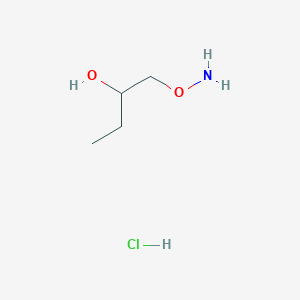 molecular formula C4H12ClNO2 B2920675 1-Aminooxybutan-2-ol;hydrochloride CAS No. 2411227-28-4