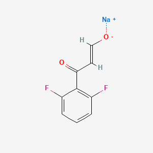 molecular formula C9H5F2NaO2 B2920701 Sodium 3-(2,6-difluorophenyl)-3-oxoprop-1-en-1-olate CAS No. 1344676-82-9