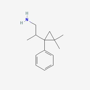 B2920753 2-(2,2-Dimethyl-1-phenylcyclopropyl)propan-1-amine CAS No. 2248298-09-9