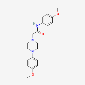 molecular formula C20H25N3O3 B2920768 N-(4-Methoxyphenyl)-2-(4-(4-methoxyphenyl)piperazin-1-yl)acetamide CAS No. 477320-19-7