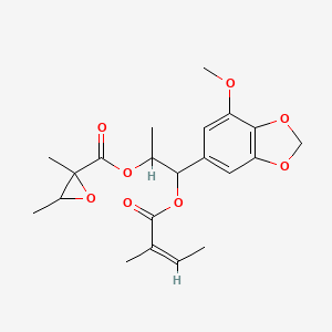 molecular formula C21H26O8 B2920778 Laserine oxide CAS No. 82433-10-1