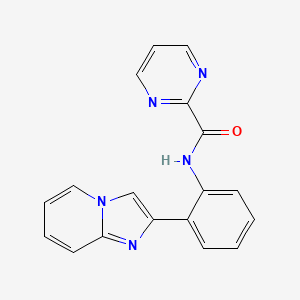 N-(2-(imidazo[1,2-a]pyridin-2-yl)phenyl)pyrimidine-2-carboxamide