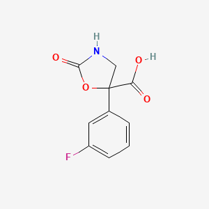 B2920808 5-(3-Fluorophenyl)-2-oxo-1,3-oxazolidine-5-carboxylic acid CAS No. 2248360-65-6