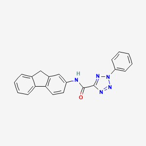 molecular formula C21H15N5O B2920843 N-(9H-fluoren-2-yl)-2-phenyl-2H-tetrazole-5-carboxamide CAS No. 1396877-86-3