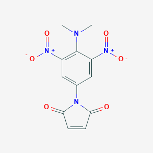 molecular formula C12H10N4O6 B029209 N-(4-二甲基氨基-3,5-二硝基苯基)马来酰亚胺 CAS No. 3475-74-9