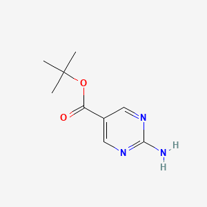 molecular formula C9H13N3O2 B2920900 Tert-butyl 2-aminopyrimidine-5-carboxylate CAS No. 2248345-18-6