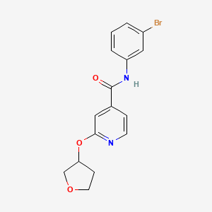 molecular formula C16H15BrN2O3 B2920929 N-(3-bromophenyl)-2-(oxolan-3-yloxy)pyridine-4-carboxamide CAS No. 1903182-93-3