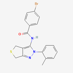 4-bromo-N-(2-(o-tolyl)-4,6-dihydro-2H-thieno[3,4-c]pyrazol-3-yl)benzamide
