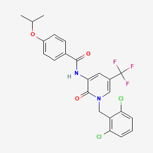 N-[1-(2,6-dichlorobenzyl)-2-oxo-5-(trifluoromethyl)-1,2-dihydro-3-pyridinyl]-4-isopropoxybenzenecarboxamide