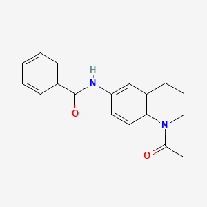 molecular formula C18H18N2O2 B2920972 N-(1-acetyl-1,2,3,4-tetrahydroquinolin-6-yl)benzamide CAS No. 941870-88-8