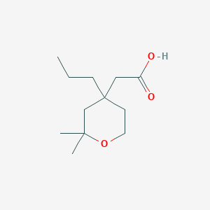 (2,2-dimethyl-4-propyltetrahydro-2H-pyran-4-yl)acetic acid