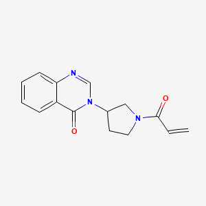 B2921011 3-(1-Prop-2-enoylpyrrolidin-3-yl)quinazolin-4-one CAS No. 2361656-43-9