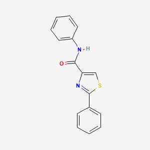molecular formula C16H12N2OS B2921013 N,2-diphenyl-1,3-thiazole-4-carboxamide CAS No. 92868-04-7