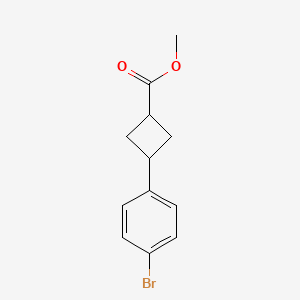 molecular formula C12H13BrO2 B2921034 Methyl 3-(4-bromophenyl)cyclobutanecarboxylate CAS No. 1451085-08-7