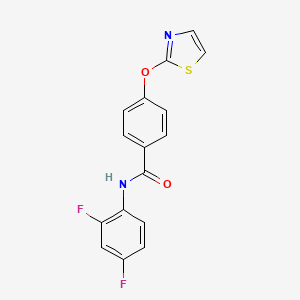 N-(2,4-difluorophenyl)-4-(thiazol-2-yloxy)benzamide
