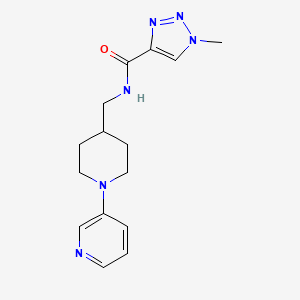 1-methyl-N-((1-(pyridin-3-yl)piperidin-4-yl)methyl)-1H-1,2,3-triazole-4-carboxamide