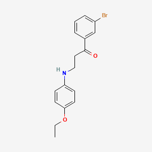 1-(3-Bromophenyl)-3-(4-ethoxyanilino)-1-propanone