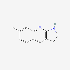 molecular formula C12H12N2 B2921073 7-methyl-1H,2H,3H-pyrrolo[2,3-b]quinoline CAS No. 927999-31-3