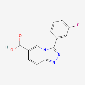 3-(3-Fluorophenyl)-[1,2,4]triazolo[4,3-a]pyridine-6-carboxylic acid