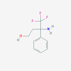 3-Amino-4,4,4-trifluoro-3-phenylbutan-1-ol