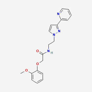 2-(2-methoxyphenoxy)-N-(2-(3-(pyridin-2-yl)-1H-pyrazol-1-yl)ethyl)acetamide