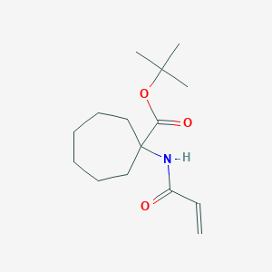 Tert-butyl 1-(prop-2-enamido)cycloheptane-1-carboxylate