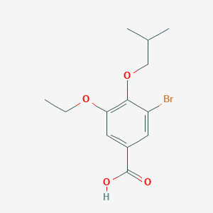3-Bromo-5-ethoxy-4-(2-methylpropoxy)benzoic acid
