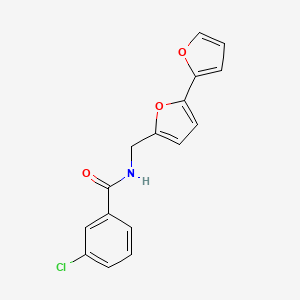 N-([2,2'-bifuran]-5-ylmethyl)-3-chlorobenzamide