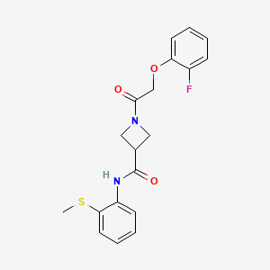 1-(2-(2-fluorophenoxy)acetyl)-N-(2-(methylthio)phenyl)azetidine-3-carboxamide