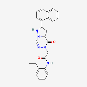 N-(2-ethylphenyl)-2-[2-(naphthalen-1-yl)-4-oxo-4H,5H-pyrazolo[1,5-d][1,2,4]triazin-5-yl]acetamide