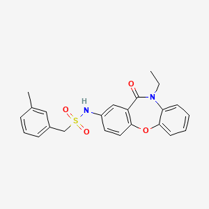 N-(10-ethyl-11-oxo-10,11-dihydrodibenzo[b,f][1,4]oxazepin-2-yl)-1-(m-tolyl)methanesulfonamide