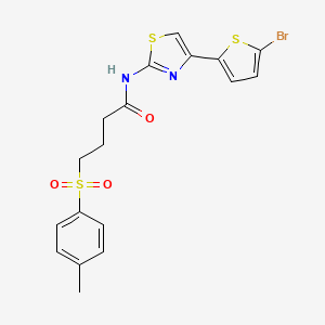 N-(4-(5-bromothiophen-2-yl)thiazol-2-yl)-4-tosylbutanamide