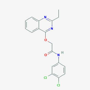 N-(3,4-dichlorophenyl)-2-[(2-ethylquinazolin-4-yl)oxy]acetamide