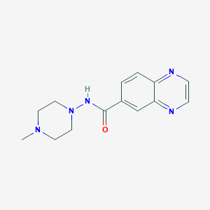 N-(4-methylpiperazin-1-yl)quinoxaline-6-carboxamide