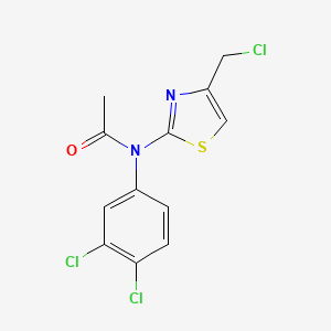 N-[4-(chloromethyl)-1,3-thiazol-2-yl]-N-(3,4-dichlorophenyl)acetamide