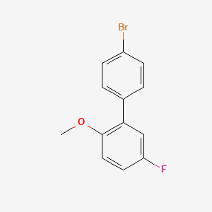 molecular formula C13H10BrFO B2921146 4-Bromo-3'-fluoro-6'-methoxybiphenyl CAS No. 1443305-75-6