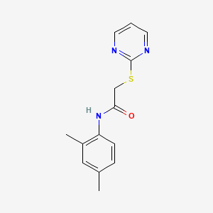 molecular formula C14H15N3OS B2921149 N-(2,4-dimethylphenyl)-2-pyrimidin-2-ylthioacetamide CAS No. 403835-63-2