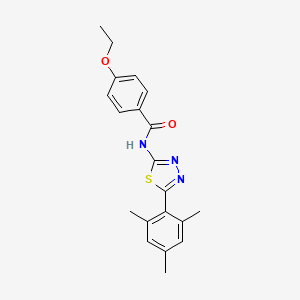4-ethoxy-N-[5-(2,4,6-trimethylphenyl)-1,3,4-thiadiazol-2-yl]benzamide