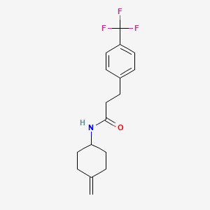 molecular formula C17H20F3NO B2921163 N-(4-methylidenecyclohexyl)-3-[4-(trifluoromethyl)phenyl]propanamide CAS No. 2097898-56-9