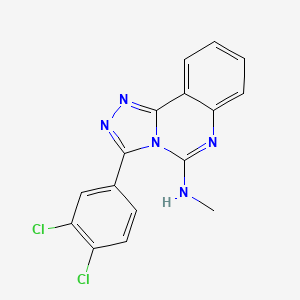 molecular formula C16H11Cl2N5 B2921167 3-(3,4-dichlorophenyl)-N-methyl-[1,2,4]triazolo[4,3-c]quinazolin-5-amine CAS No. 477853-46-6