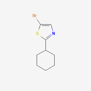molecular formula C9H12BrNS B2921169 5-Bromo-2-cyclohexyl-1,3-thiazole CAS No. 1142195-61-6