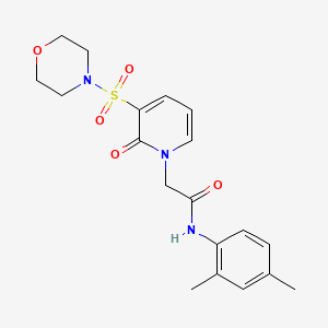 molecular formula C19H23N3O5S B2921171 N-(2,4-dimethylphenyl)-2-(3-(morpholinosulfonyl)-2-oxopyridin-1(2H)-yl)acetamide CAS No. 1251671-06-3