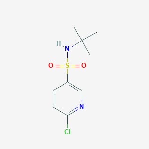 molecular formula C9H13ClN2O2S B2921178 N-tert-butyl-6-chloropyridine-3-sulfonamide CAS No. 622797-98-2