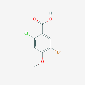 molecular formula C8H6BrClO3 B2921179 5-Bromo-2-chloro-4-methoxybenzoic acid CAS No. 1259020-48-8