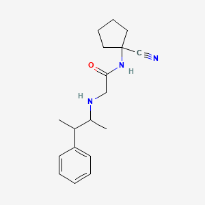 molecular formula C18H25N3O B2921188 N-(1-cyanocyclopentyl)-2-[(3-phenylbutan-2-yl)amino]acetamide CAS No. 1797823-90-5