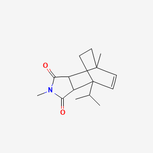 molecular formula C15H21NO2 B2921195 4-isopropyl-2,7-dimethyl-3a,4,7,7a-tetrahydro-1H-4,7-ethanoisoindole-1,3(2H)-dione CAS No. 1005062-27-0