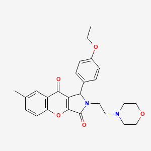 1-(4-Ethoxyphenyl)-7-methyl-2-(2-morpholinoethyl)-1,2-dihydrochromeno[2,3-c]pyrrole-3,9-dione