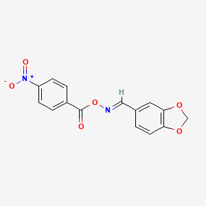 5-({[(4-Nitrobenzoyl)oxy]imino}methyl)-1,3-benzodioxole