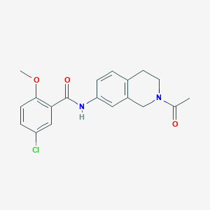 N-(2-acetyl-1,2,3,4-tetrahydroisoquinolin-7-yl)-5-chloro-2-methoxybenzamide